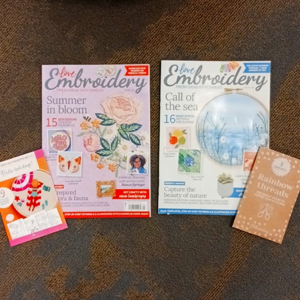 Love Embroidery Magazines - Issues 40 and  42